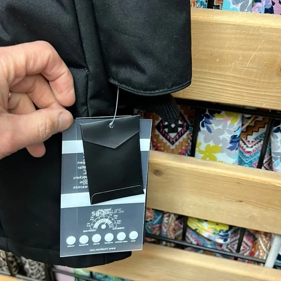 NWT,1 MADISON Detachable FOX FUR PARKA DOWN COAT,(black with black real fur) - Picture 5 of 16